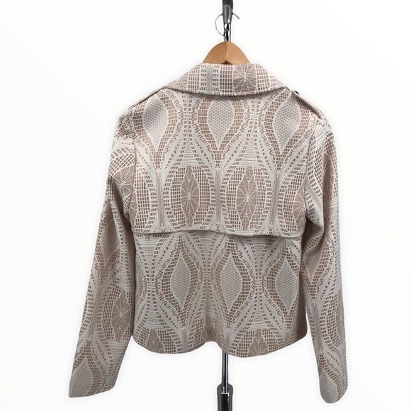 Pixley Marsa Ivory Lace Moto Jacket Blazer - Picture 6 of 11